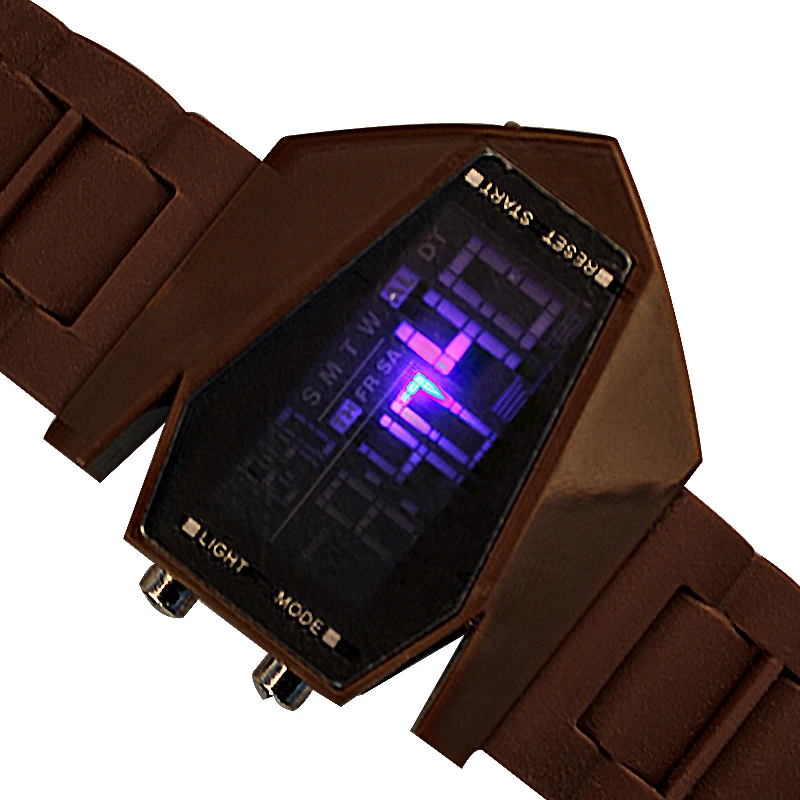 Модные часы для отдыха мужчин и женщин модель полета оригинальные резиновые с