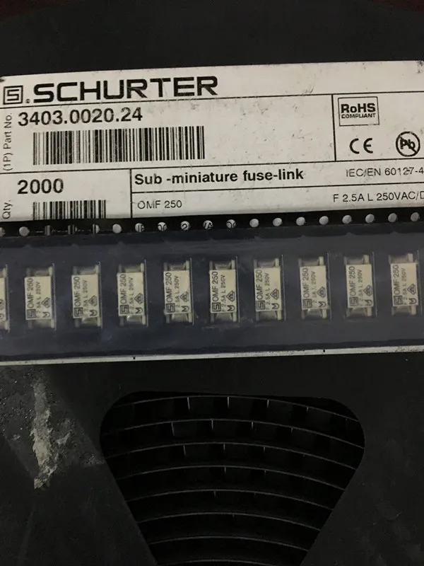 

Импортный одноразовый предохранитель 100% 3403.0020.24 OMF250V F2.5A SMD