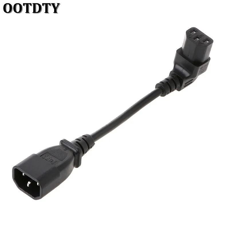 Удлинительный кабель OOTDTY 1 шт. C14 штекер Папа-папа C13 Мама PDU/UPS 90 градусов под
