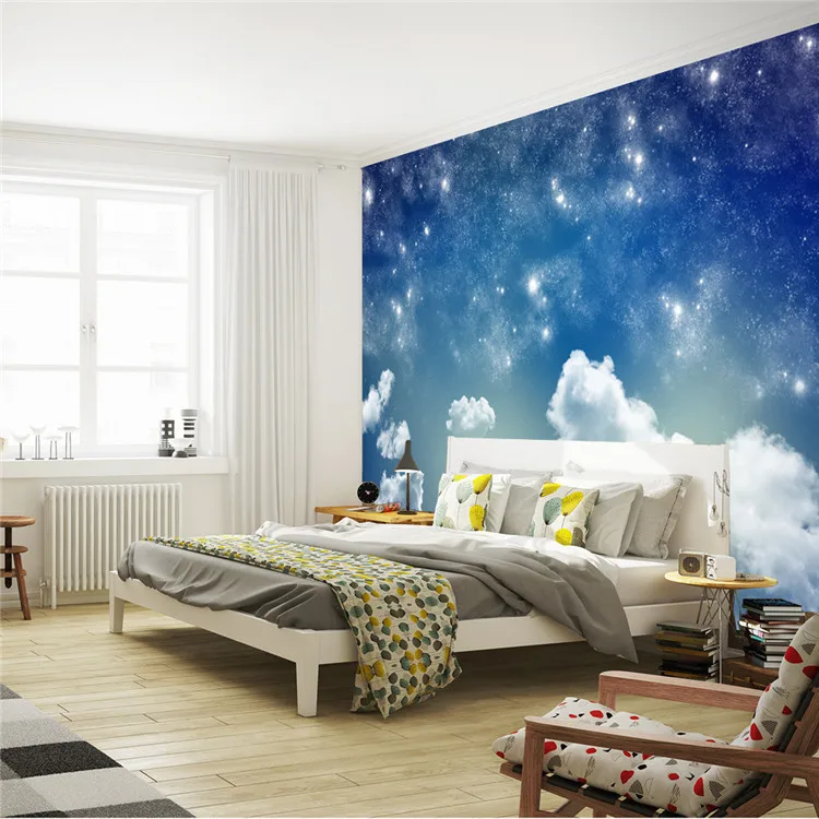 Красивые обои с изображением звездного неба фотообои Галактики Настенная