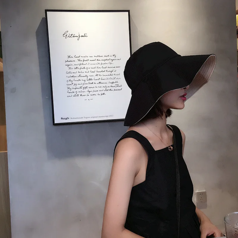 

Johnature 2021 New Two-sided Fashion Casual Korean 4 Colors Bucket Hats All-match Japanese Harajuku Repelled By Sun Caps