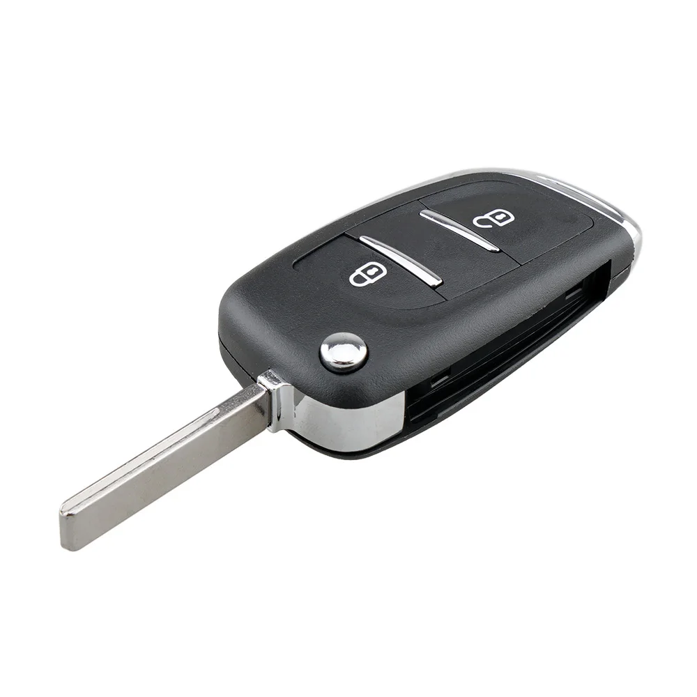 Новый чехол для ключа Peugeot 107 207 307 307S 308 407 607 модифицированный складной с 2 кнопками