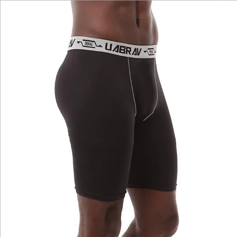 Эластичные мужские компрессионные штаны шорты плотные брюки быстросохнущие