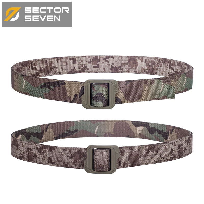 Тактический нейлоновый ремень Sector Seven армейский Камуфляжный черный коричневый |