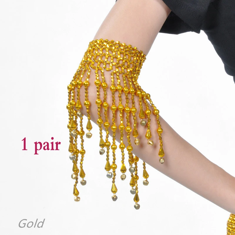 Gold 1pair Подвесное ожерелье для танца живота, ювелирный костюм для восточных танцев, аксессуары для индийских танцев, реквизит для выступлений - Цвет: Gold 1pair