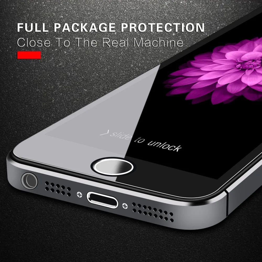 GABOOM 3D изогнутый край закаленное Стекло пленка для iphone 5 5S SE 9 H Экран протектор