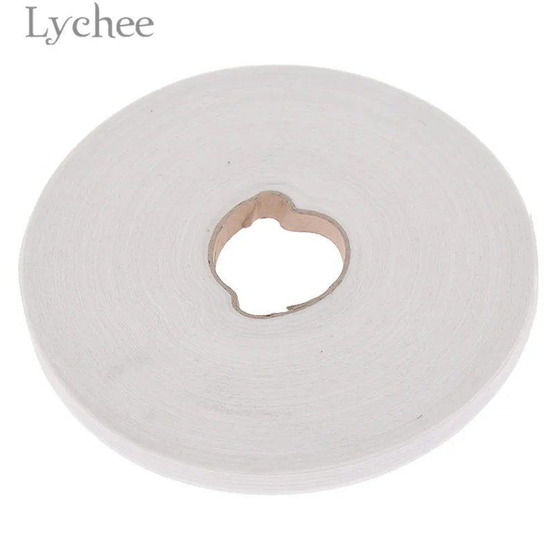 Lychee Life 100 м 1 см ширина проклеенные накладки белый черный ткань железо на