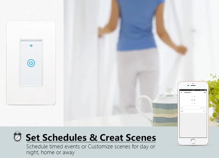 Smart Life Tuya App US Wifi переключатель Smart Touch панель Переключатель умный дом автоматизация работает с Google Home помощь Alexa IFTTT