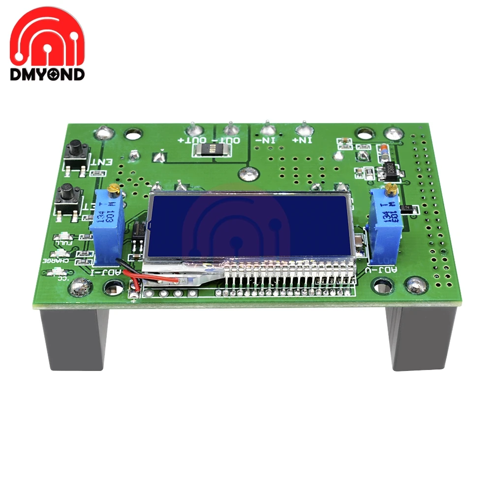 Adjustable 10A lcd двойной дисплей Регулируемый CC CV повышающий источник питания модуль повышающего преобразователя доска с корпусом корпуса