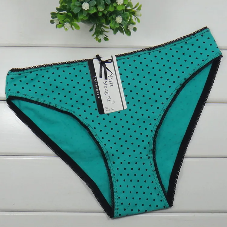 Новинка 2015 бикини в горошек штаны хлопок Damenunterhosen короткие сексуальные женское