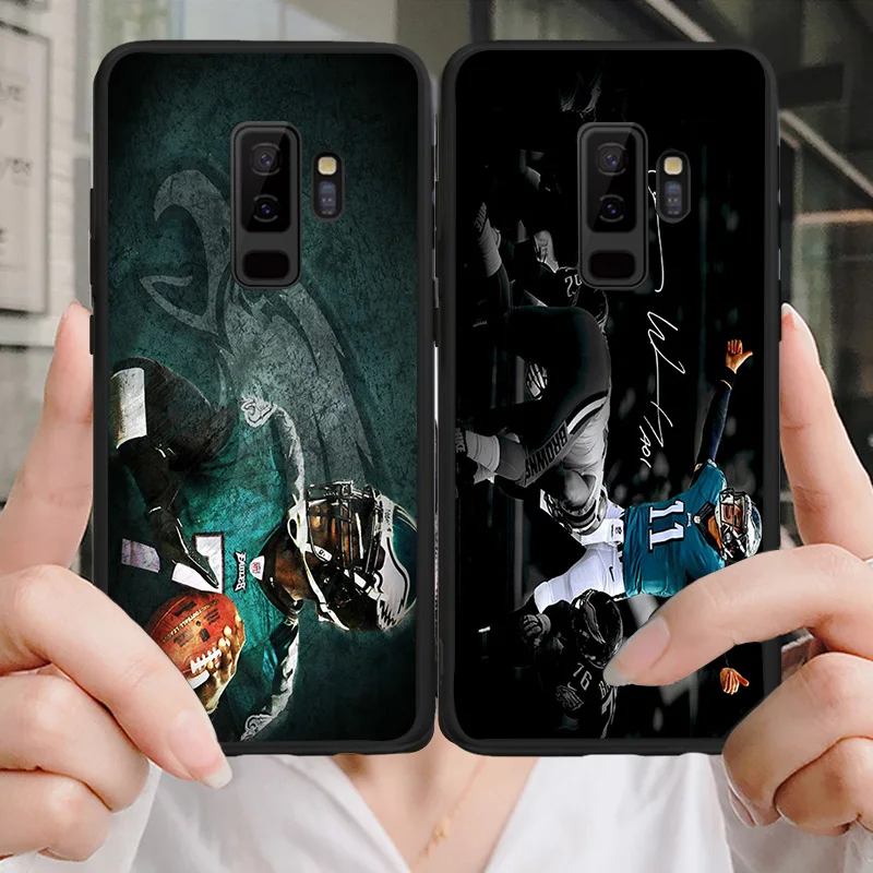 Yinuoda чехол для телефона Philadelphia Eagles samsung Galaxy S10 S9 8 Plus S6 S7 Edge Carson Wentz черный мягкий