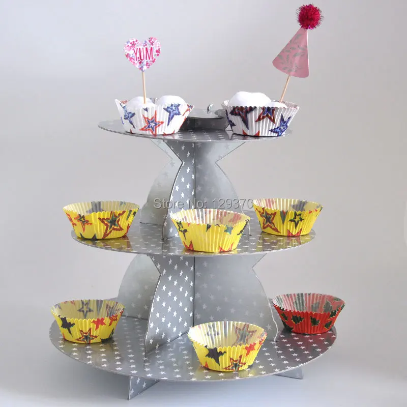 Трехслойная одноразовая бумажная подставка для пирожных аксессуары кексов