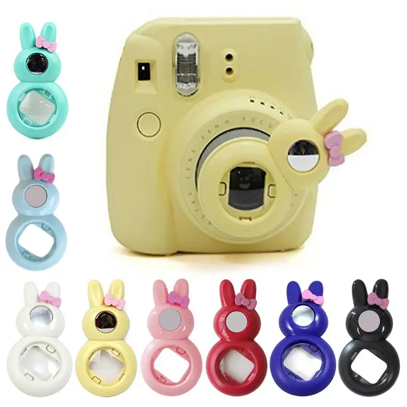 Кролик крупным планом объектив селфи Автопортрет Зеркало для Instax Mini 9/8/8 +/7s