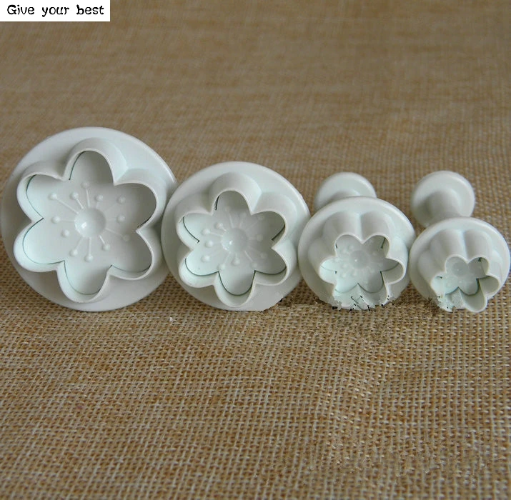 4 шт./лот высококачественные пластиковые формочки для печенья в форме