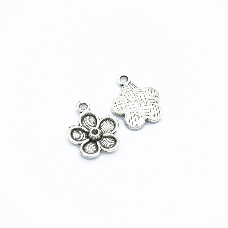

100pcs Flower Charms DIY Jewelry Making Pendant Fit Bracelets Necklaces Earrings Handmade Crafts
