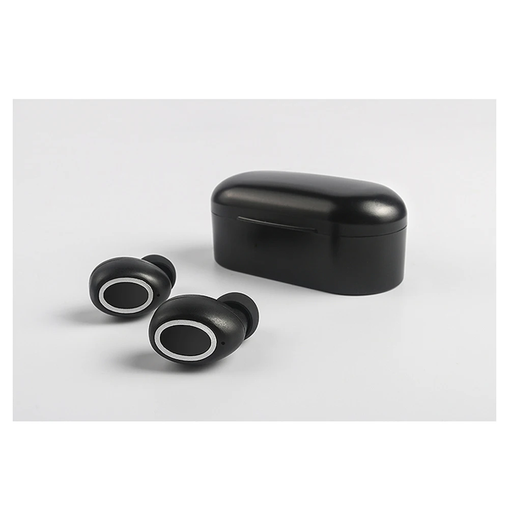 Bluetooth Earphones 5.0 TWS Mini Wireless Headsets 3D Stereo Bass Earbuds Touch Control Portable Earphones with Charging Box