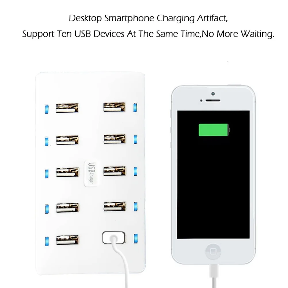 40 W/8A USB путешествия Мульти порты настенное зарядное устройство адаптер с AiPower