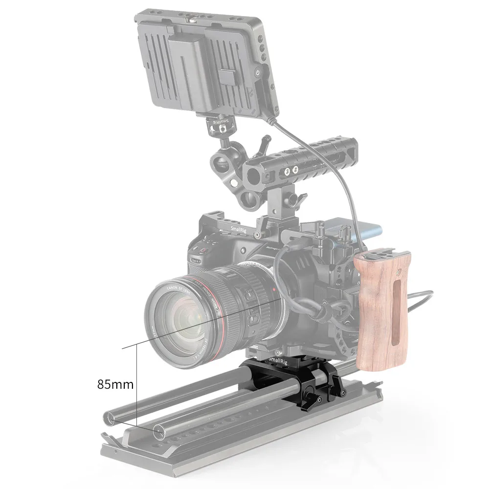 SmallRig Комплект базовой плиты для Blackmagic дизайн карманного кинокамеры BMPCC 4K(Arca совместимый) со встроенным ARRI ласточкин хвост-2261