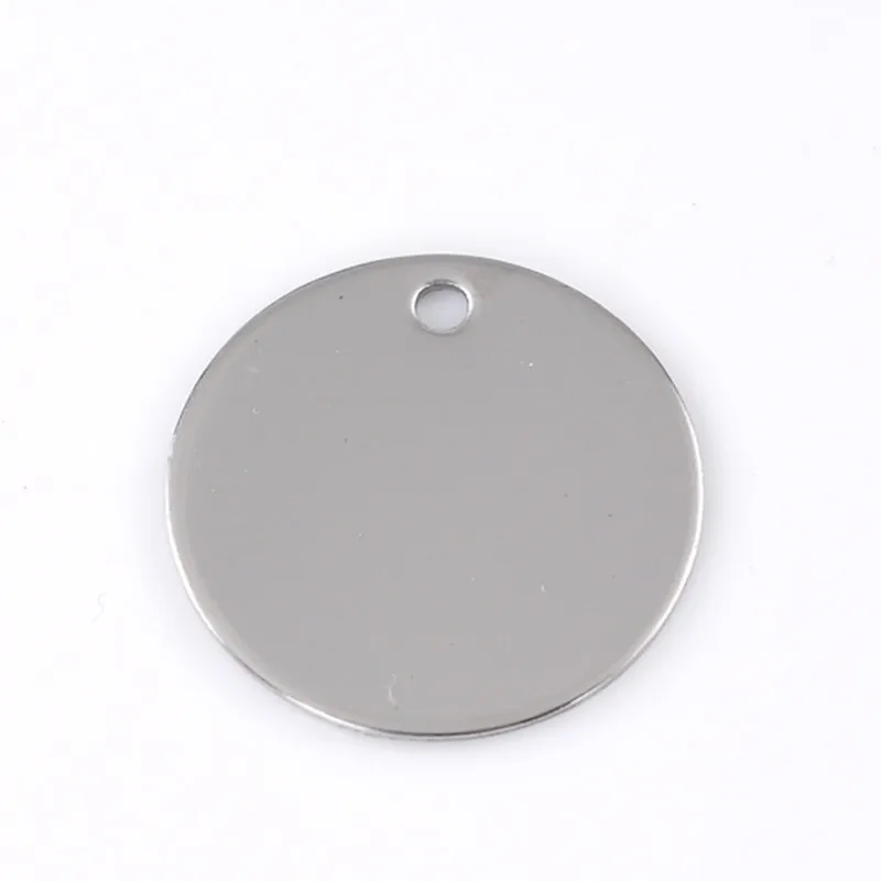 10 шт. круглые подвески из нержавеющей стали диаметр 30 мм|blank stamping|blank stamping tagsstamping