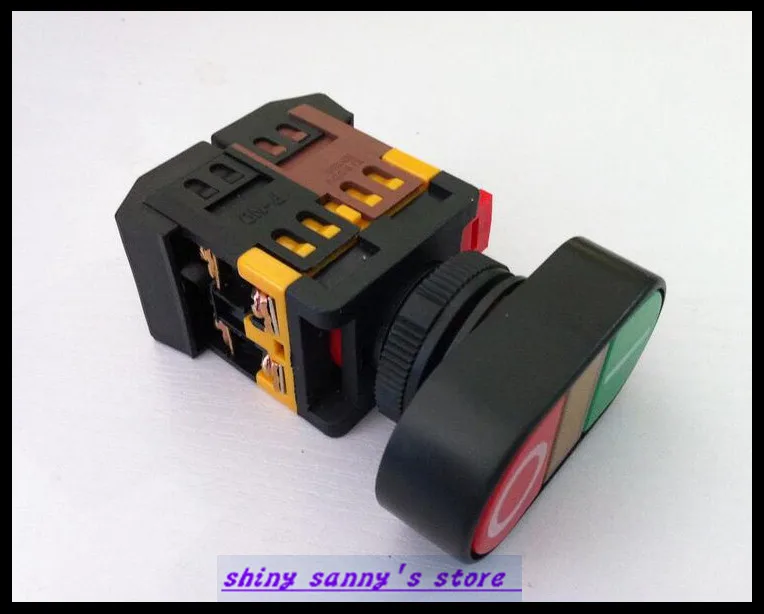 3 шт./лот 24VDC пусковая кнопка с двойной светодиодной сигнальной лампой|pushbutton