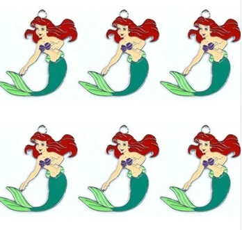 wholesale Free shipping 20Pcs Ariel Princess Metal Charms Pendants Jewelry Making Party Gifts | Украшения и аксессуары