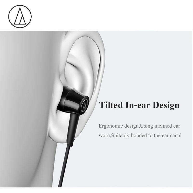 Оригинальный Audio Technica ATH CKR30iS проводные наушники вкладыши с проводом Управление С