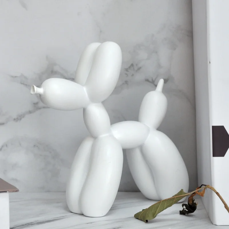 Белый Jeff koons воздушные шары собаки скульптуры офис украшения дома аксессуары современное искусство Смола украшения Ремесло - Цвет: Белый