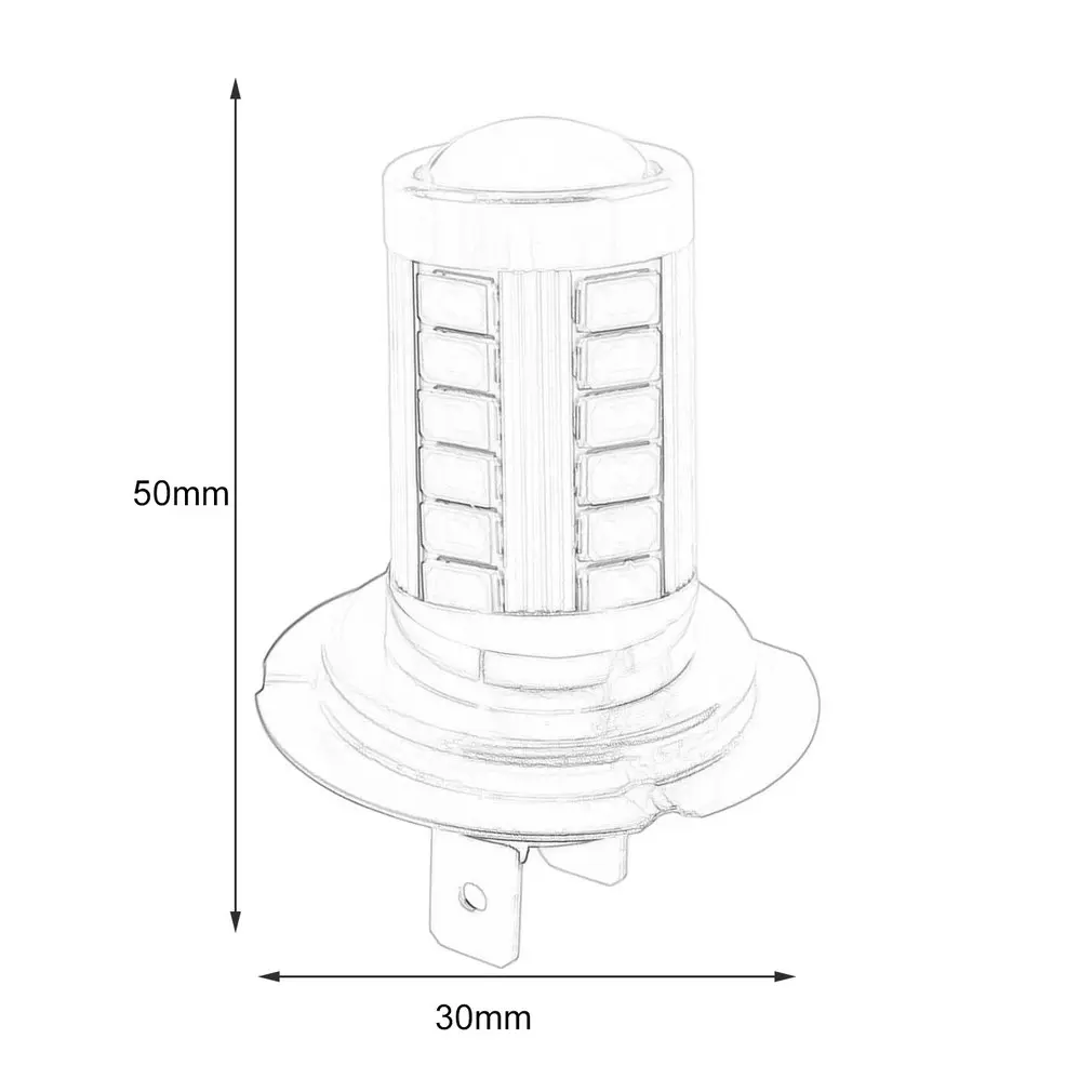 1 шт. H7 супер яркий 12V 5630 SMD 33 светодиодный Авто автомобильная противотуманная фара дальнего света лампы Белый Автомобильный светильник s Туман головной светильник автомобильные аксессуары