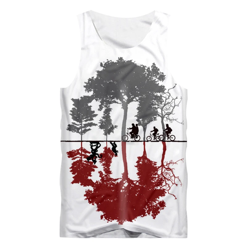 Новое поступление мужские майки с 3d забавным принтом странная вещь рубашка без