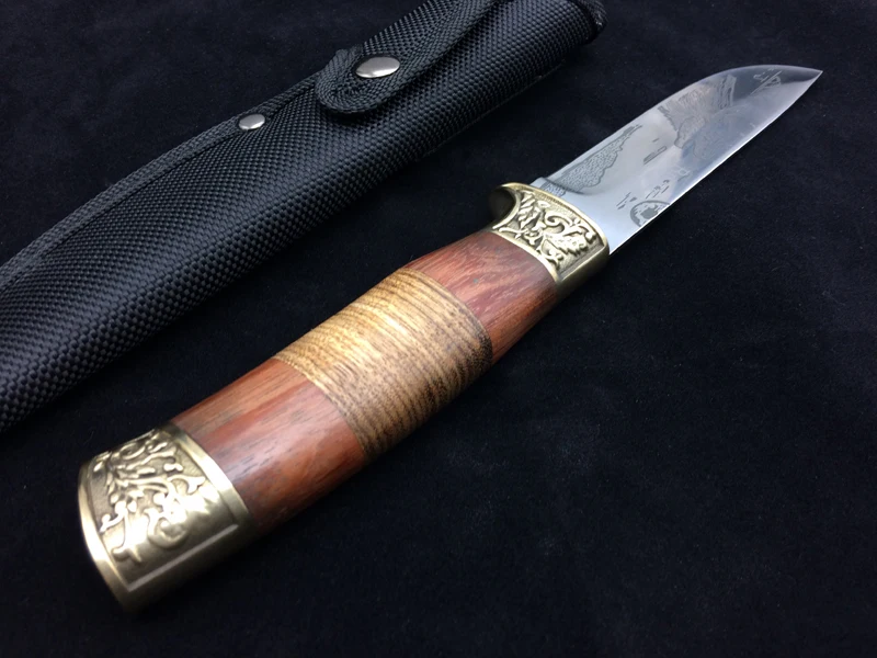 Высокое качество Открытый нож с фиксированным лезвием 5CR15MOV лезвие утилита