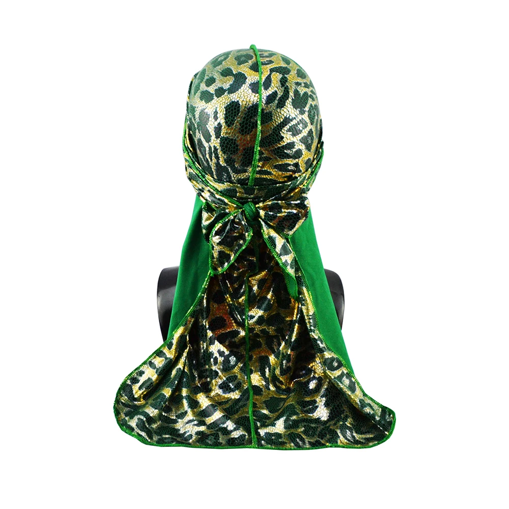 Сетчатая камуфляжная мужская шапка-бандана в стиле хип-хоп Durag тюрбан Байкерская