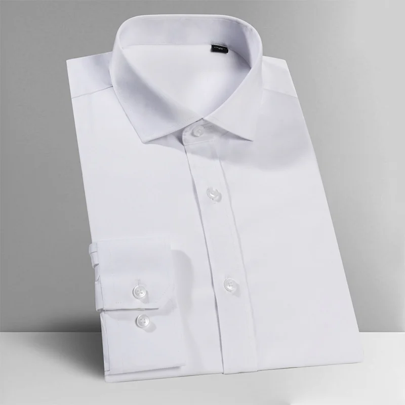 Новинка 2019 года! Мужская рубашка из поплина Экстра Slim Fit Windsor с одним воротом белая