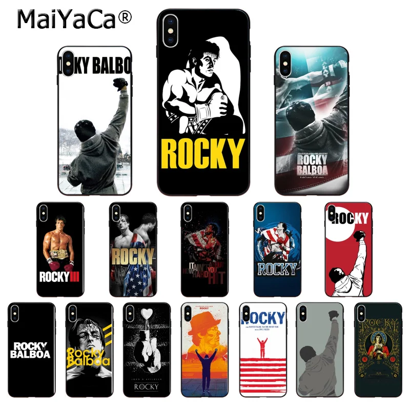 MaiYaCa Rocky Balboa лучший из высококачественный чехол для телефона Apple iPhone 8 7 6 6S Plus X XS MAX 5