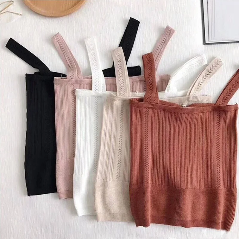 Kawaii Camis/летние топы для девочек, женские короткие пикантные майки, топ на тонких бретельках, ropa mujer, Белый Топ