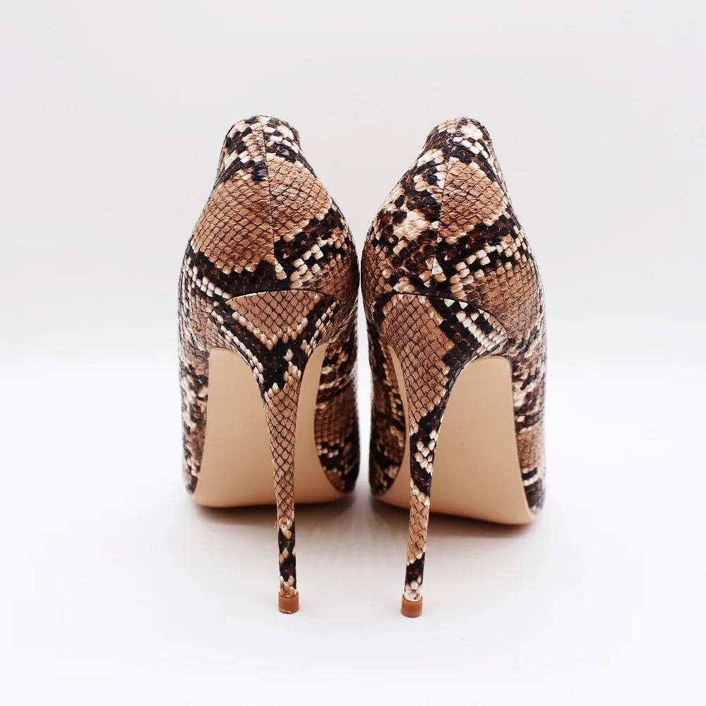 

Free shipping fashion women Pumps lady Tan snake python Pointy toe high heels shoes 10cm bride wedding shoes 12cm 10cm 8cm