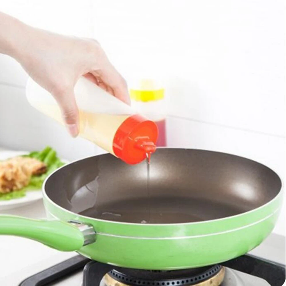 300 мл бутылка для салата пластиковые бутылки выдавливания масла кухни соусов