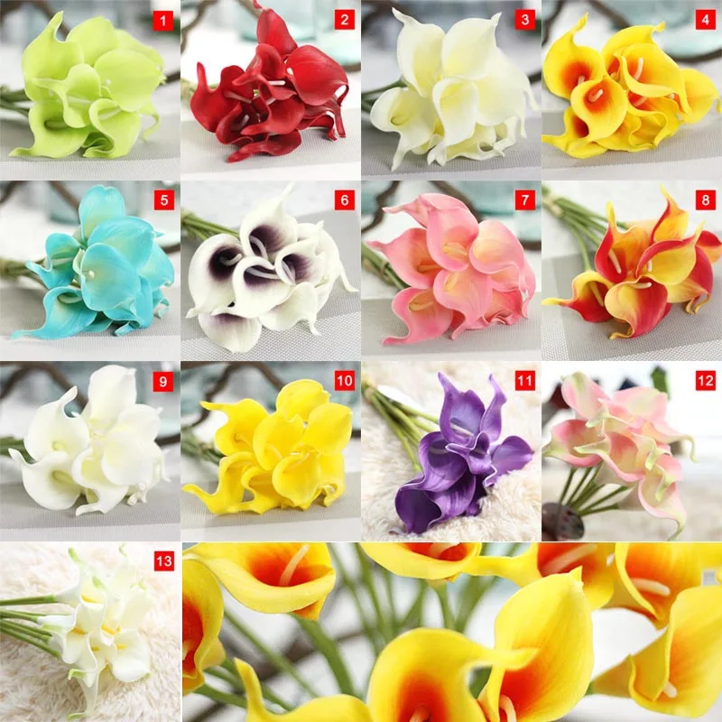 Высокое качество 1 шт. Искусственный Цветок Калла для свадебного декора домашний