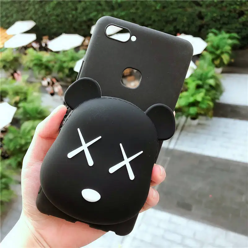 9 Милый мультфильм 3D Медведь кошелек чехол для телефона для iPhone 11Pro Max X XR 7 8 Plus Мягкий силиконовый чехол для iPhone 8 7 6 6S Plus задняя крышка - Цвет: 9