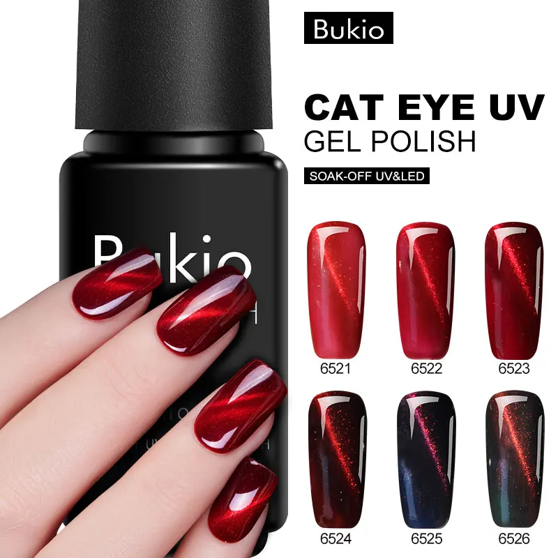 Bukio все для маникюра и дизайна ногтей гель лака кошачий глаз Esmaltes полу термолак