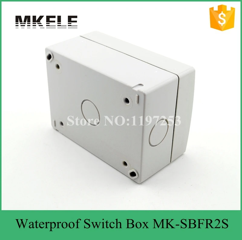Наружный Электрический Водонепроницаемый 2 х кнопочный переключатель и 1