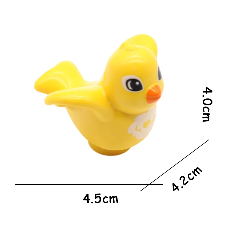Birdie DW-101 Сельскохозяйственная Серия животных, лошадь страуса, насекомое, большие частицы, модель, строительные блоки, креативные DIY кирпичи, развивающие игрушки для детей, подарок - Цвет: Birdie DW-101