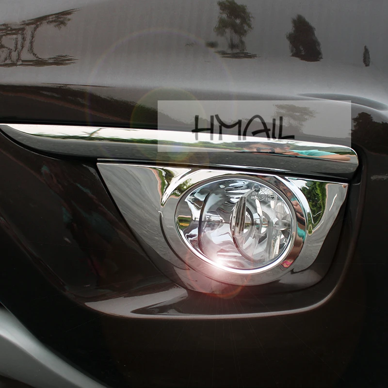 Противотуманная фара для renault koleos 2012 13 14 Передняя Задняя ABS Хромированная противотуманная фара автомобильный Стайлинг пластиковое покрытие Защитная крышка наклейки