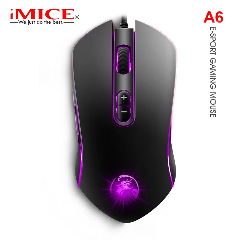 IMICE A6 Профессиональный Проводная игровая Мышь 7 кнопок 3200 Точек на дюйм