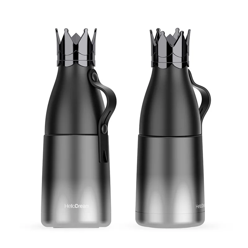 Black 240ml Термосы из нержавеющей стали для дома, кухни, термос с изоляцией, кружка для кофе, дорожная бутылка для напитков, для кофе, 450 мл - Цвет: Black 240ml