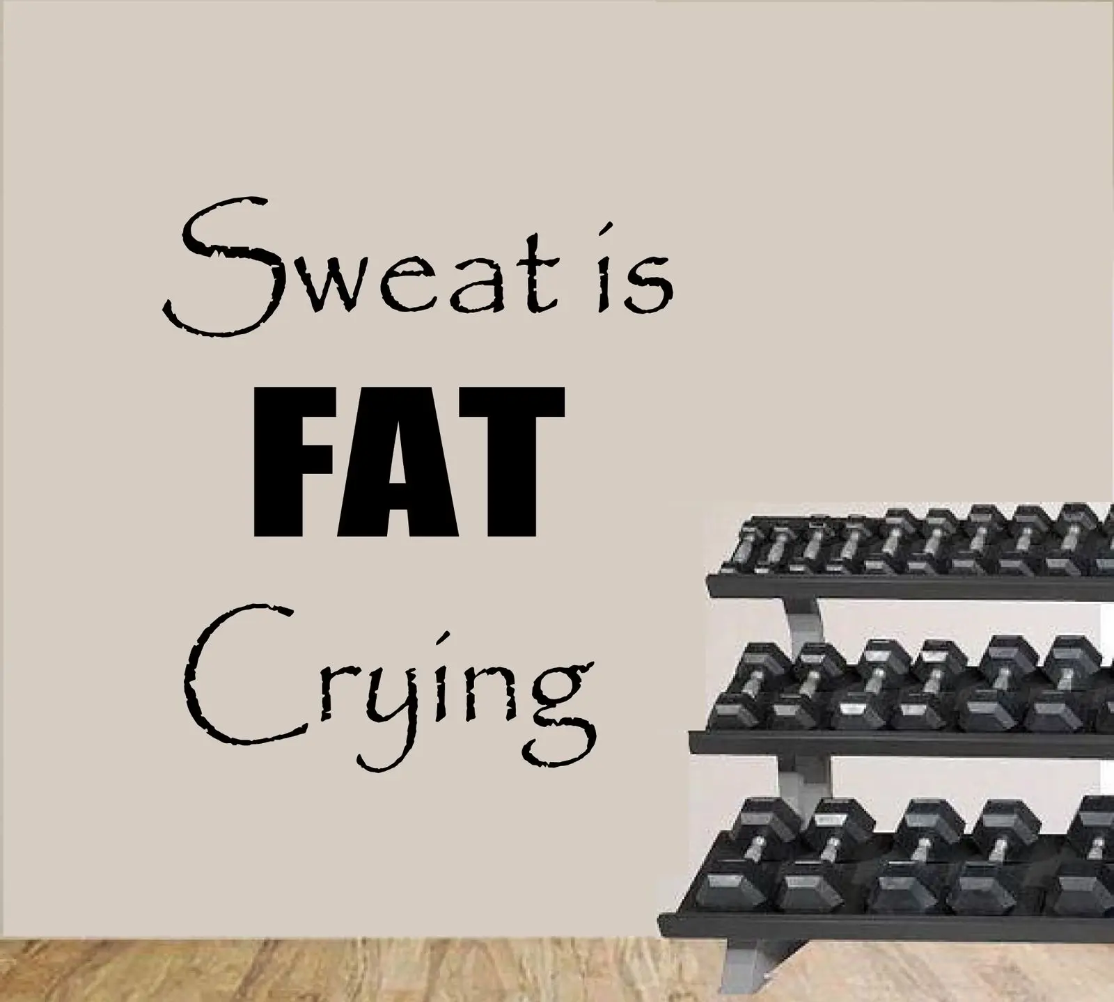 

HWHD Gym Workout Fitness Wall Sticker Quote Wall Decals & Stickers Free Shipping Q052