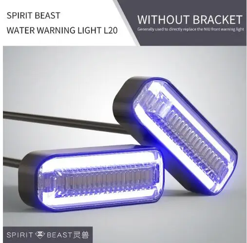 Аксессуары для мотоциклов Spirit beast, поворотник, подсветка, дневные ходовые огни, валюта, для мотокросса, сигнальные огни - Цвет: blue L20