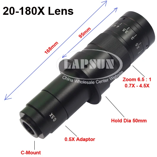 Lapsun 10X-360X зум-объектив 21 МП HD промышленный микроскоп камера 2K@ 30FPS HDMI 1080P@ 60FPS USB выход+ Универсальный кронштейн