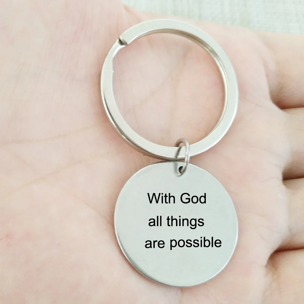 Брелок для ключей с надписью Jesus Christian Charm подарки женщин и мужчин религиозный