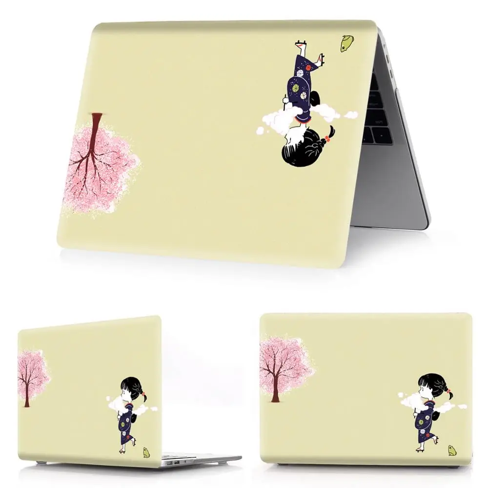 kimono-h12 Чехол для ноутбука с цветной печатью для Macbook Air 11 13 Pro retina 12 13 15 дюймов цвета Сенсорная панель Pro 13 15 или Air 13 кимоно - Цвет: kimono-h12