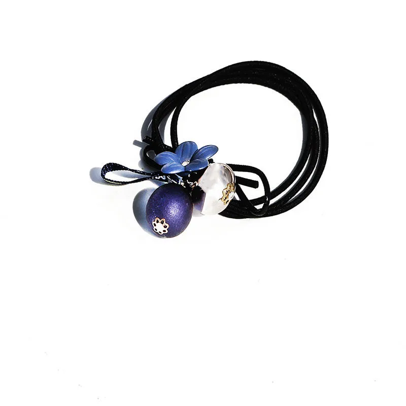 1 шт. Милые серые резинки для волос с клевером для женщин, игрушки для детей, повязка на голову с бантом ручной работы, резинки для волос для девочек, аксессуары для волос - Цвет: 08  5cm